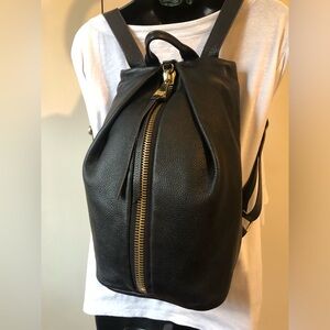 Aimee Kestenberg Black Leather Backpack